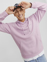 Jack & Jones Világos rózsaszínű férfi Jack & Jones Star kapucnis pulóver