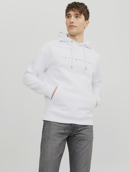 Jack & Jones Fehér férfi Jack & Jones Star kapucnis pulóver