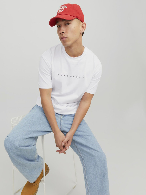 Jack & Jones Fehér Jack & Jones Star férfi kapucnis pulóver