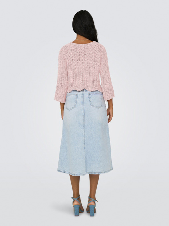 ONLY Világos rózsaszín női pulóver ONLY Nola pulóver