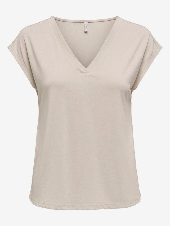 ONLY Bézs női póló CSAK ingyenesen