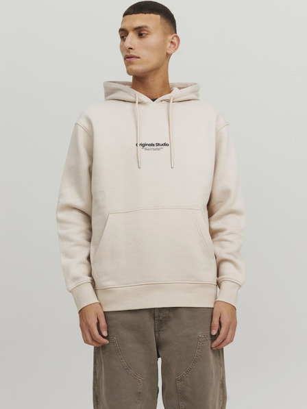 Jack & Jones Bézs Jack & Jones Férfi Vesterbro kapucnis pulóver