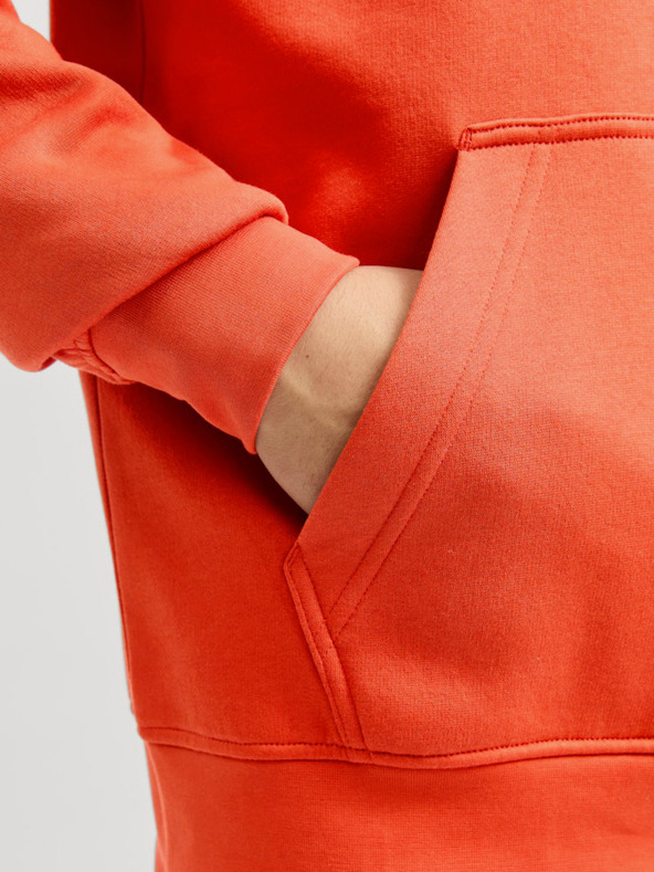 Jack & Jones Narancssárga Jack & Jones Vesterbro férfi kapucnis pulóver