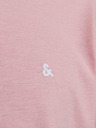 Jack & Jones Rózsaszín férfi Jack & Jones Paulos póló