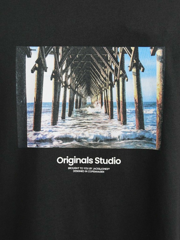 Jack & Jones Fekete férfi Jack & Jones Vesterbro póló