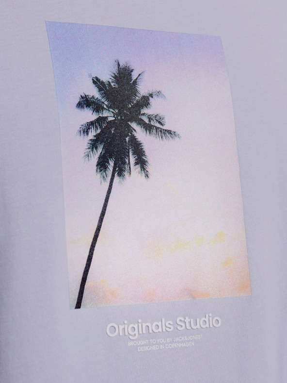 Jack & Jones Világos lila férfi Jack & Jones Vesterbro póló