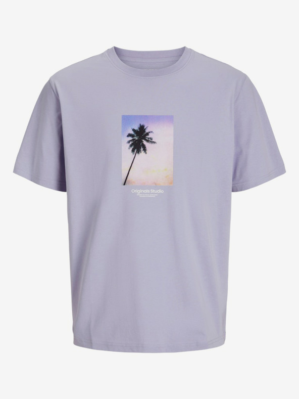 Jack & Jones Világos lila férfi Jack & Jones Vesterbro póló