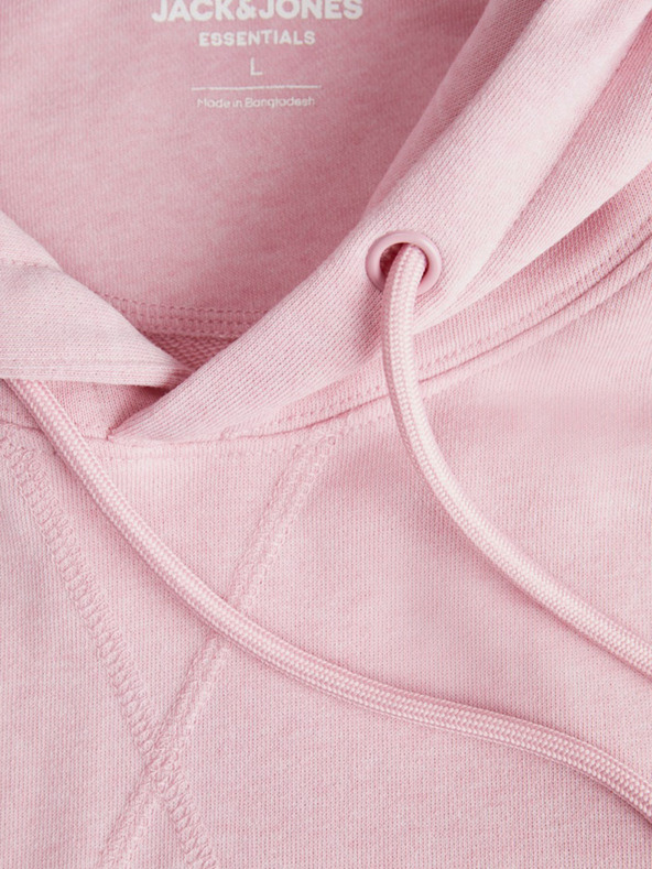 Jack & Jones Rózsaszín férfi kapucnis pulóver Jack & Jones Paulos