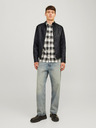 Jack & Jones Fekete férfi Jack & Jones Dylan bőrdzseki