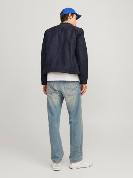 Jack & Jones Sötétkék férfi Jack & Jones Dylan szarvasbőr kabát
