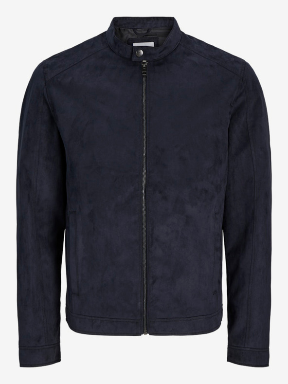 Jack & Jones Sötétkék férfi Jack & Jones Dylan szarvasbőr kabát