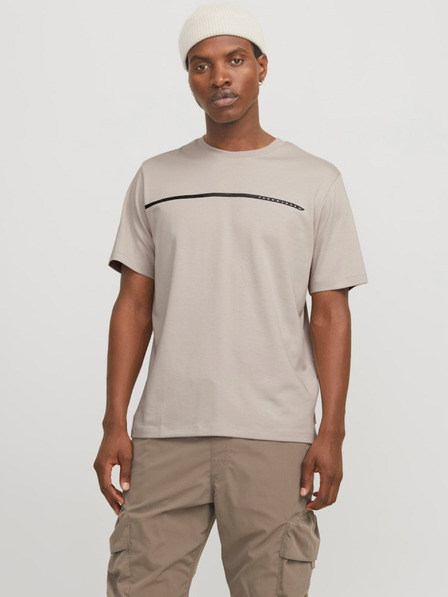 Jack & Jones Jack & Jones Fusion Bézs férfi póló