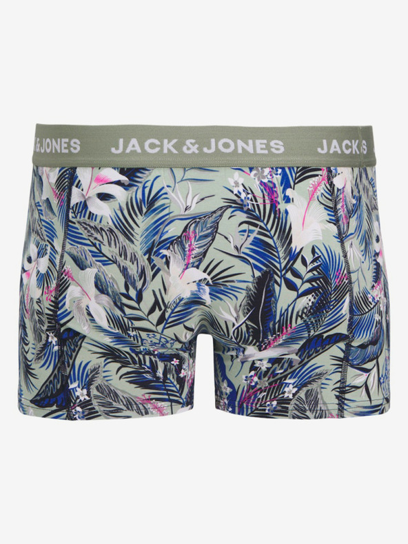 Jack & Jones Három darabos Jack & Jones férfi boxeralsó készlet kék, zöld és fekete színben