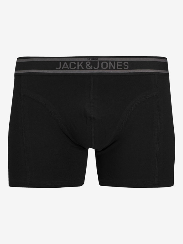 Jack & Jones Három darabos Jack & Jones férfi boxeralsó készlet fekete és kék színben
