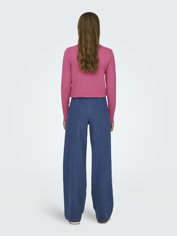 Jacqueline de Yong JDY Geggo kék női széles szárú farmer