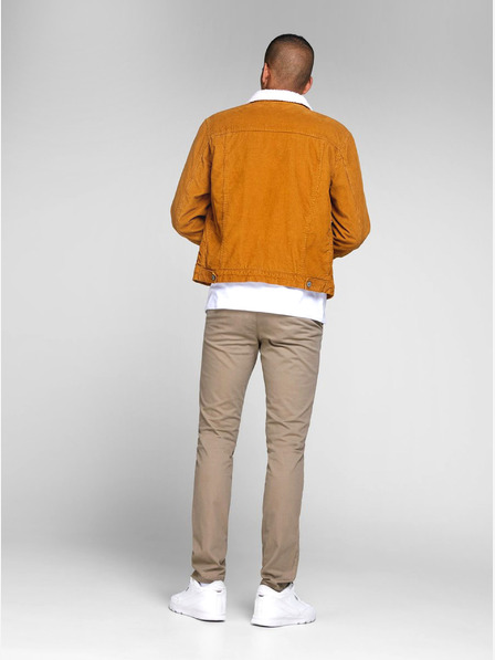 Jack & Jones Bézs színű, keskeny szabású chino nadrág Jack & Jones Marco