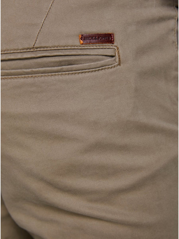 Jack & Jones Bézs színű, keskeny szabású chino nadrág Jack & Jones Marco