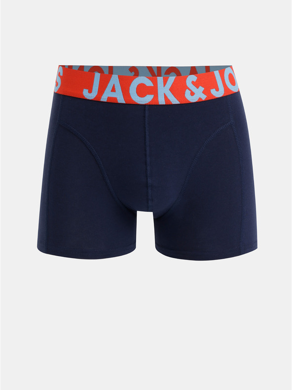 Jack & Jones Három darabos Jack & Jones boxeralsó készlet fekete, kék és szürke színben