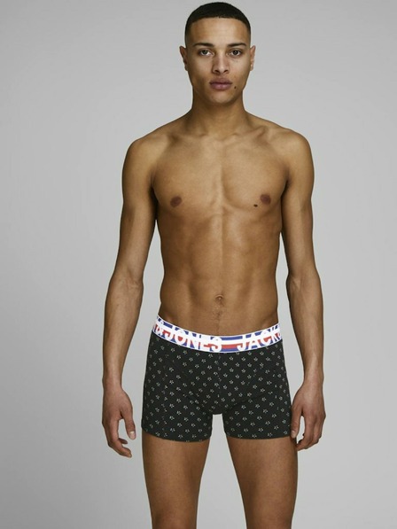 Jack & Jones Három darabos boxeralsó készlet fekete és tengerészkék színben, Jack & Jones nyomtatással