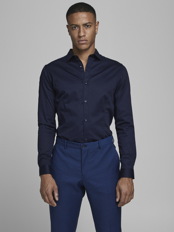 Jack & Jones Sötétkék slim fit ing Jack & Jones Parma