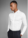 Jack & Jones Fehér, karcsúsított szabású ing Jack & Jones Parma