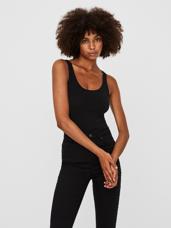 Vero Moda VERO MODA Maxi fekete basic páncélos felső