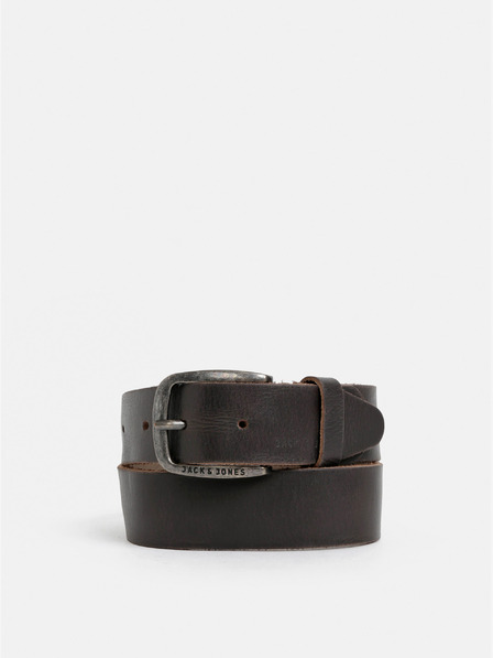 Jack & Jones Sötétbarna bőröv Jack & Jones Paul