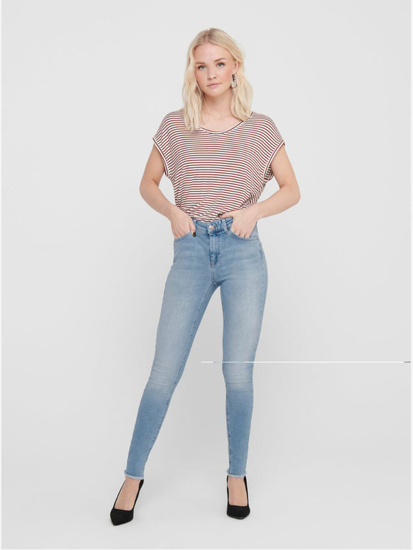 ONLY Kék skinny fit cropped farmer ONLY Blush