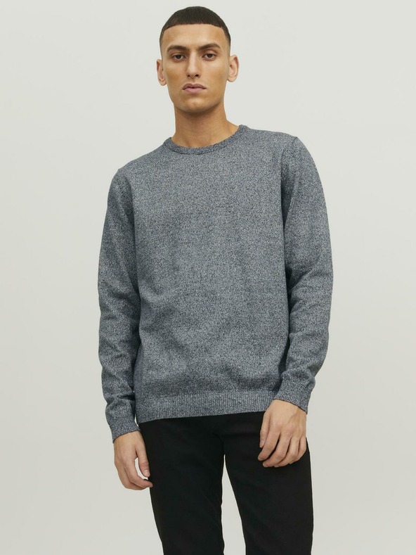 Jack & Jones Jack & Jones Basic Sötétkék csíkos pulóver