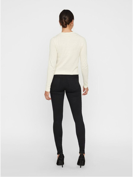 Vero Moda Fekete slim fit farmernadrág VERO MODA Tanya