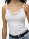 Vero Moda Fehér, csipkés VERO MODA Inge páncélos top