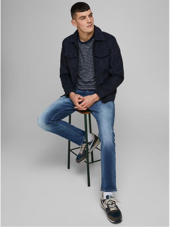 Jack & Jones Kék férfi egyenes szabású farmernadrág Jack & Jones Mike