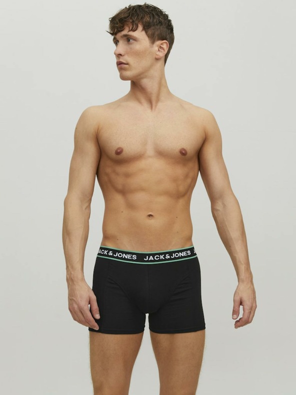 Jack & Jones Három darabos Jack & Jones Flower boxer készlet kék és fekete színben