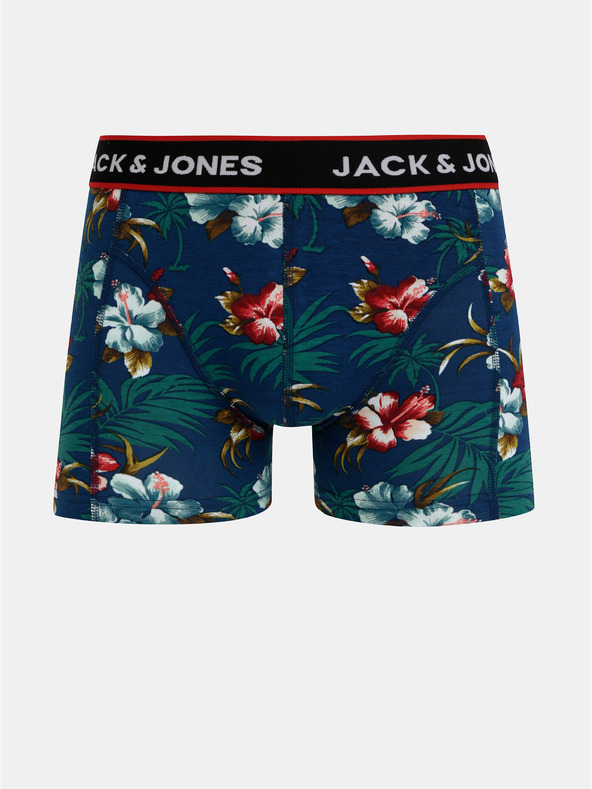 Jack & Jones Három darabos Jack & Jones Flower boxer készlet kék és fekete színben