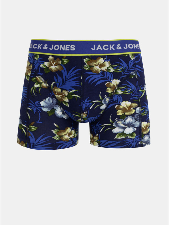 Jack & Jones Három darabos Jack & Jones Flower boxer készlet kék és fekete színben