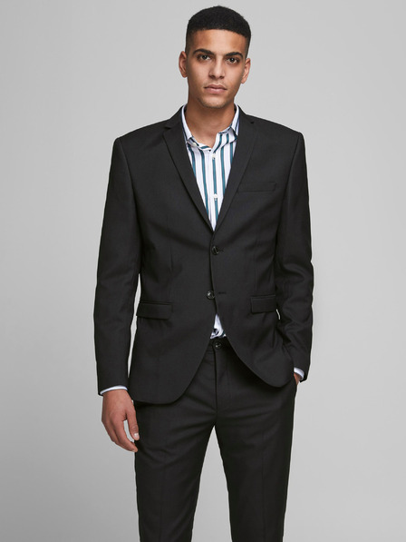 Jack & Jones Fekete férfi Jack & Jones Solaris gyapjú keverék blézer