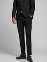 Jack & Jones Fekete gyapjúkeverék slim fit öltöny nadrág Jack & Jones Solaris