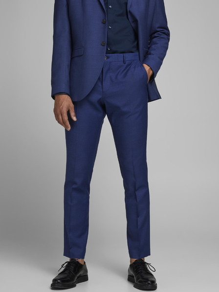 Jack & Jones Jack & Jones Solaris kék gyapjúkeverék slim fit öltönynadrág