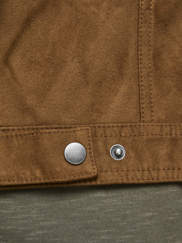 Jack & Jones Barna Jack & Jones Rocky szarvasbőr kabát