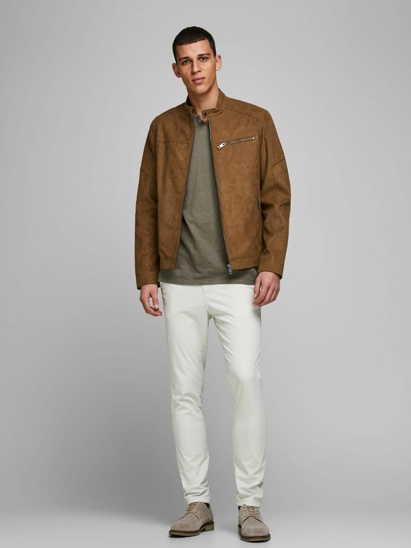 Jack & Jones Barna Jack & Jones Rocky szarvasbőr kabát