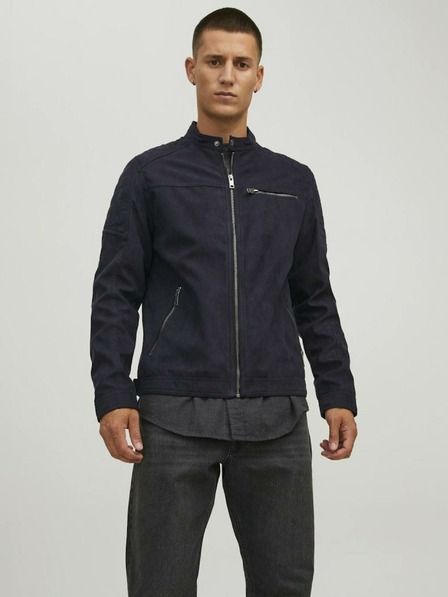 Jack & Jones Fekete Jack & Jones Rocky szarvasbőr dzseki
