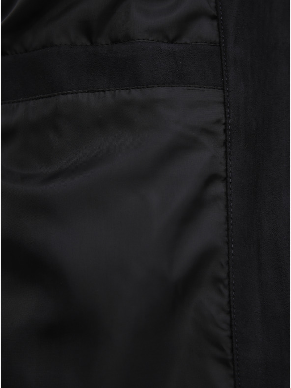 Jack & Jones Fekete Jack & Jones Rocky szarvasbőr dzseki