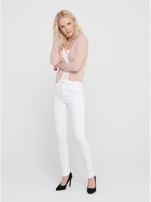 ONLY Fehér női skinny fit farmer ONLY Blush
