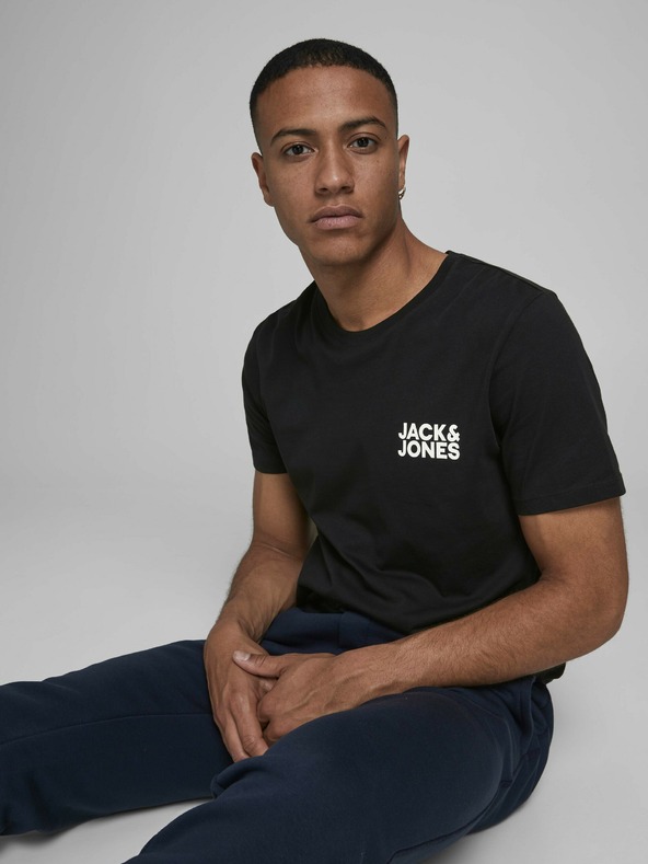 Jack & Jones Fekete póló Jack & Jones Corp.