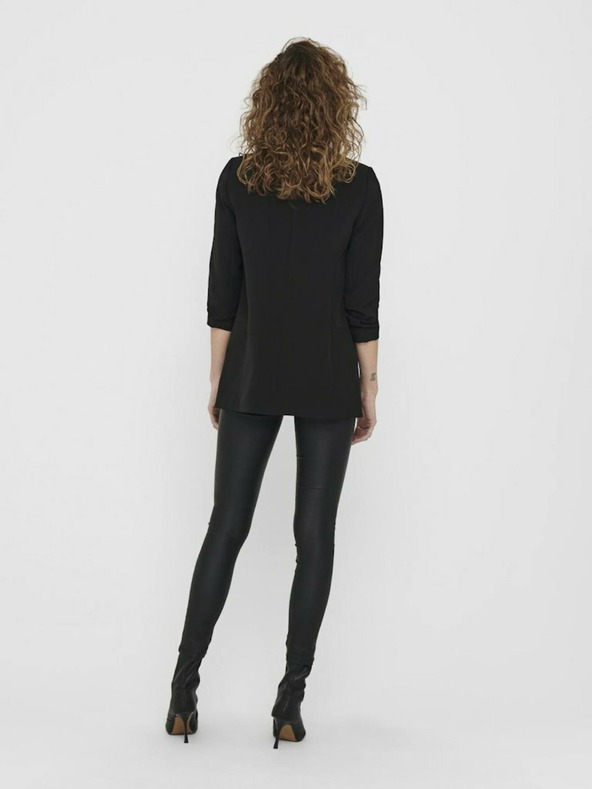 ONLY Fekete hosszú kabát ONLY Elly