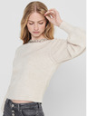 ONLY Krémszínű ONLY Elsa pulóver