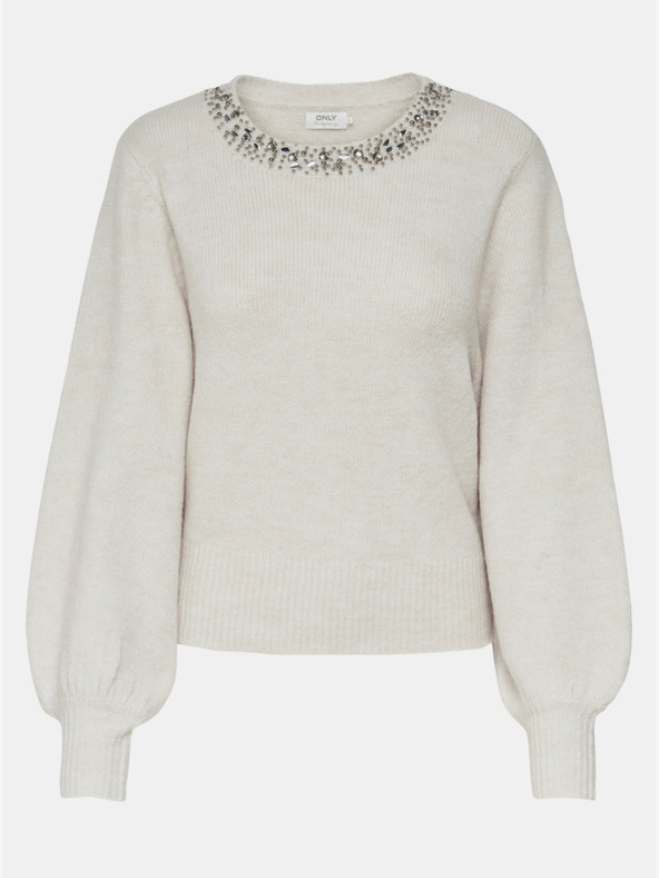 ONLY Krémszínű ONLY Elsa pulóver