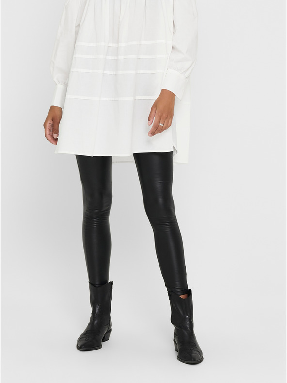 Jacqueline de Yong Fekete bőr leggings JDY