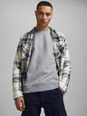 Jack & Jones Világosszürke férfi basic kapucnis pulóver Jack & Jones