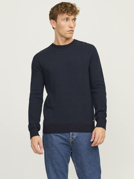 Jack & Jones Sötétkék Férfi Jack & Jones Globe pulóver